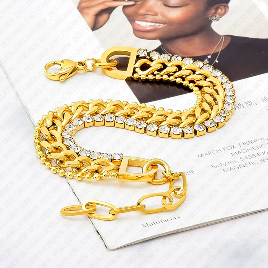 Designer Bracelet Bracelet for Women Bracelets Diamond Bangle Stainless Steel Bangles Luxury Jewlery Designer for Women Elegant Timeless Gift Premium