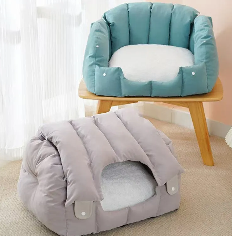 Small pet winter closed warm cleaning cat house dog four seasons universal kennel