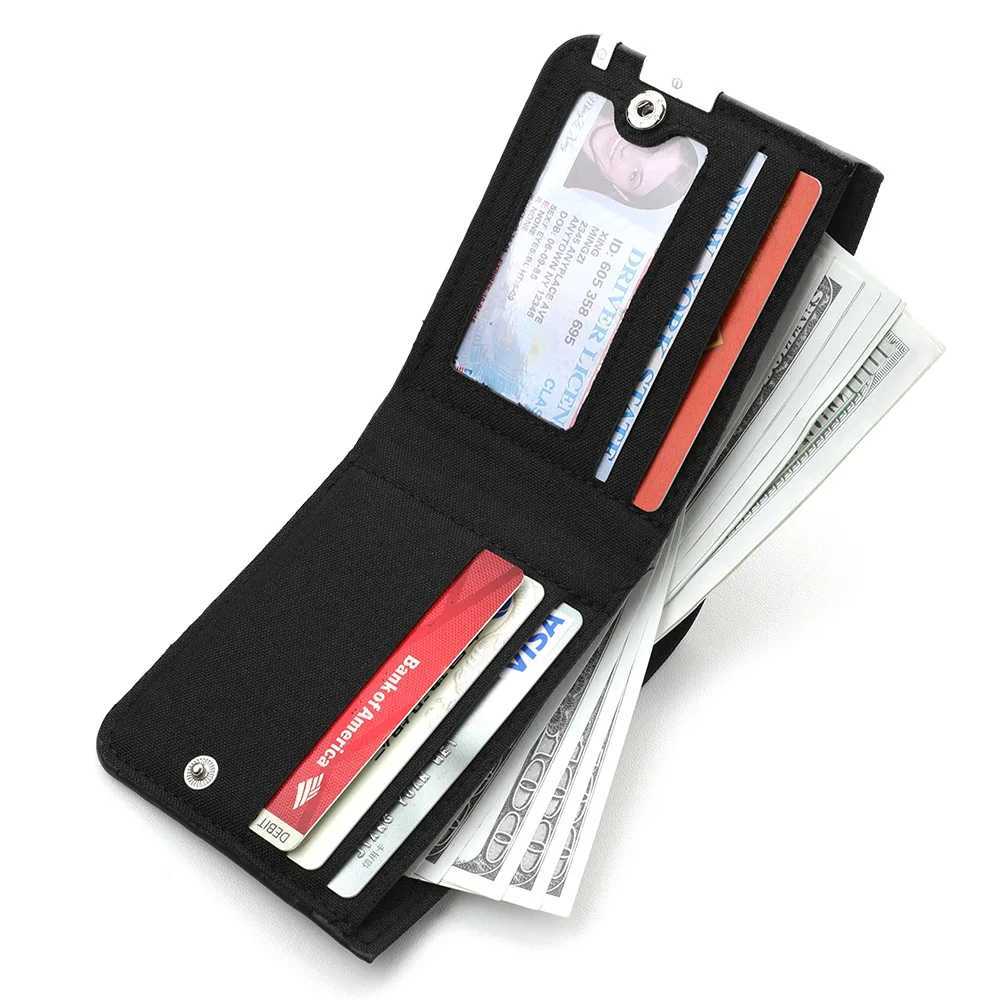 Mens Casual Canvas Wallet Quirky Youth Student Change Wallet Zipper WalletT251119