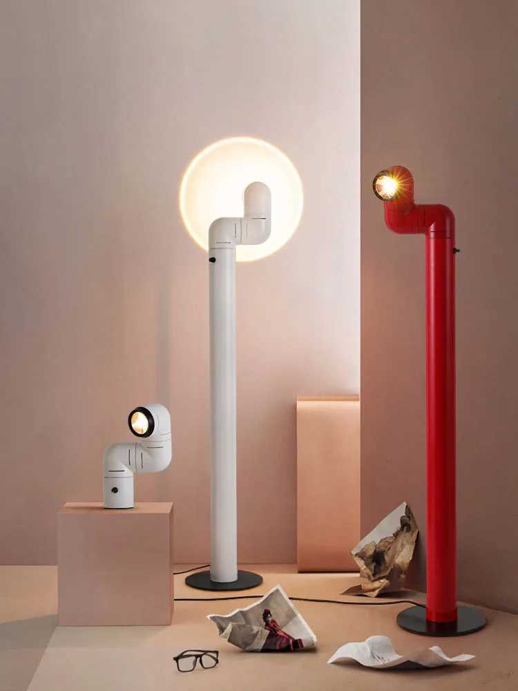 Spanish Space Age floor lamp Designer Replica Red White Water Pipe Standing Lamp For Living Room Sofa Bedroom Room Decoration M251119