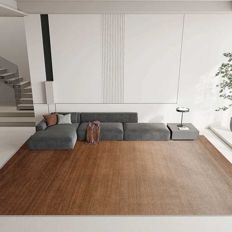 VIAKMA Solid Color Carpet Luxury High-End Living Room Sofa Coffee Table Rug Simple Bedroom Floor Mat Home Decoration L1119 H260226
