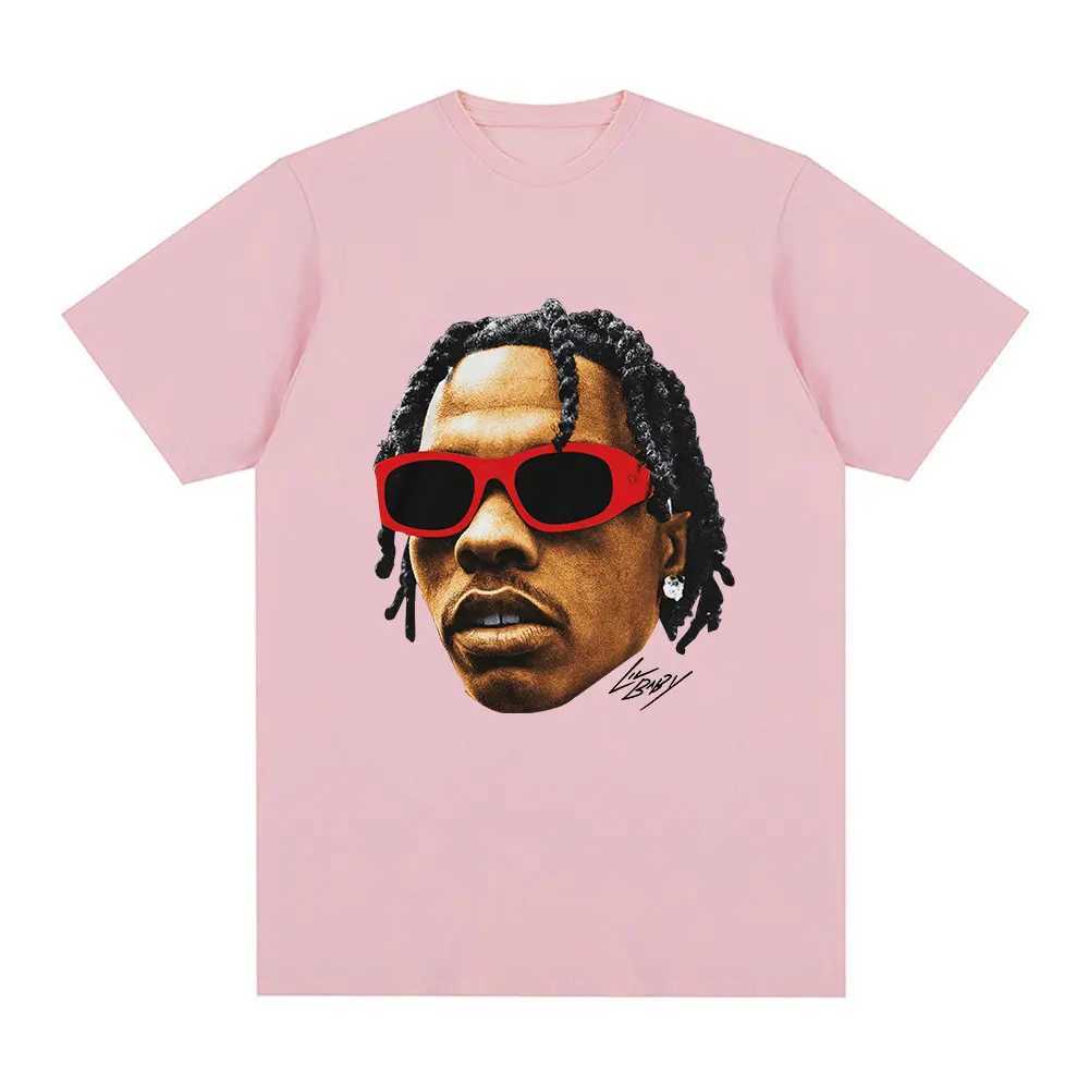 Hip hop rapper Lil Baby Graphic T-shirt mens retro ultra-fine cotton short sleeved T-shirt street clothing casual T-shirt unisexXJ250418