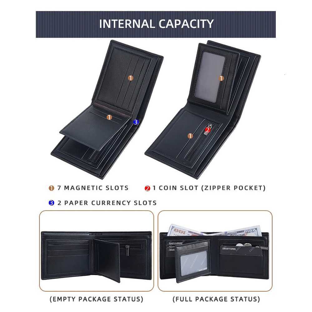 Custom Engraved Mens Short Wallet PU Leather Zipper 5 Card Slots Gift for HusbandT251119