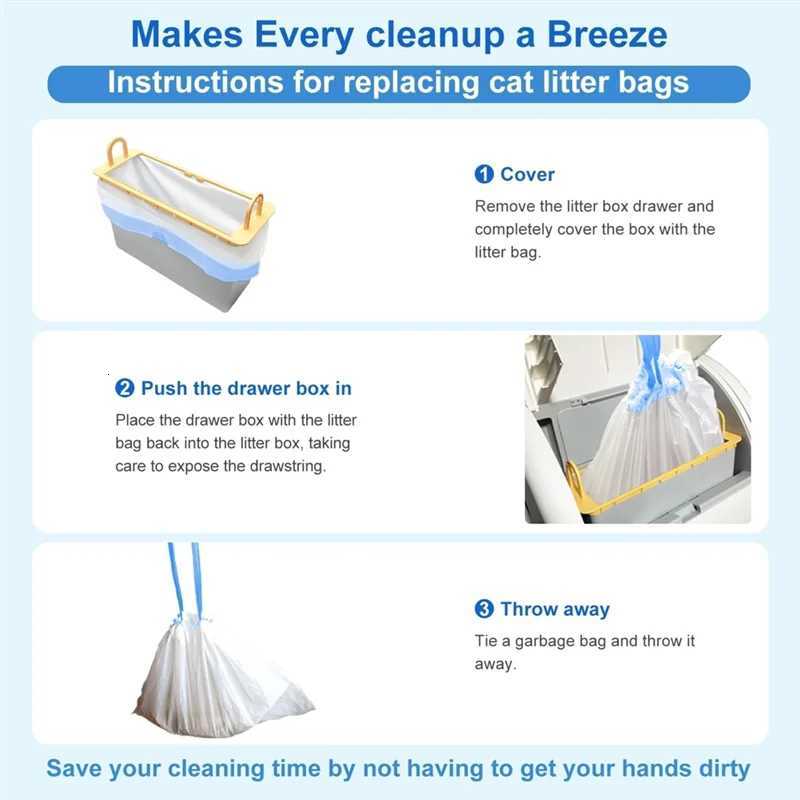 AT19-For Meowant/Catlink/Tonepie Toilette For Automatic Litter Box Extra-Thick Cat Litter Box Liners C251119