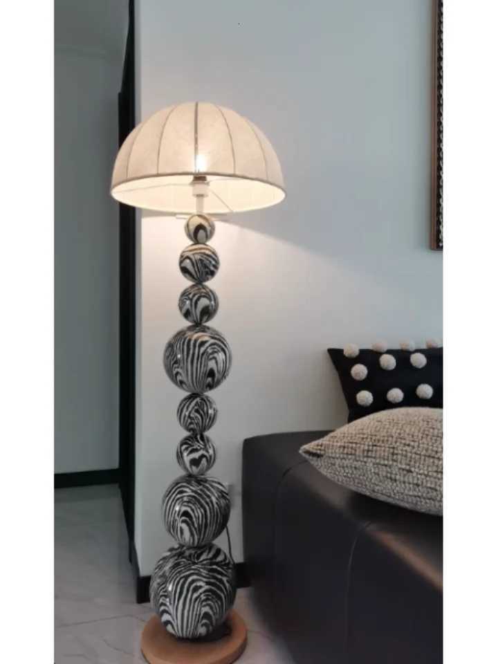 Medieval Zebra Floor Lamp Living Room Sofa Standing Lamp Design Bedroom Decoration Desk Lamp Sphere Ornament Light LED M251119