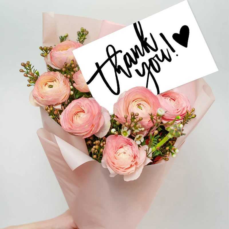 50pcs/pack White Thank You Cards Thank You Notes for Wedding Shower Wedding Small Business Graduation Bridal Shower G251119