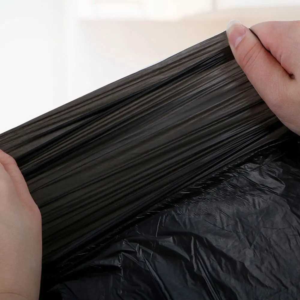 30Bags/Roll Disposable Garbage Bag Trash Can Bin Small Medium Large Rubbish Bag Points Off Black Plastic Bags Bathroom Kitchen C251119