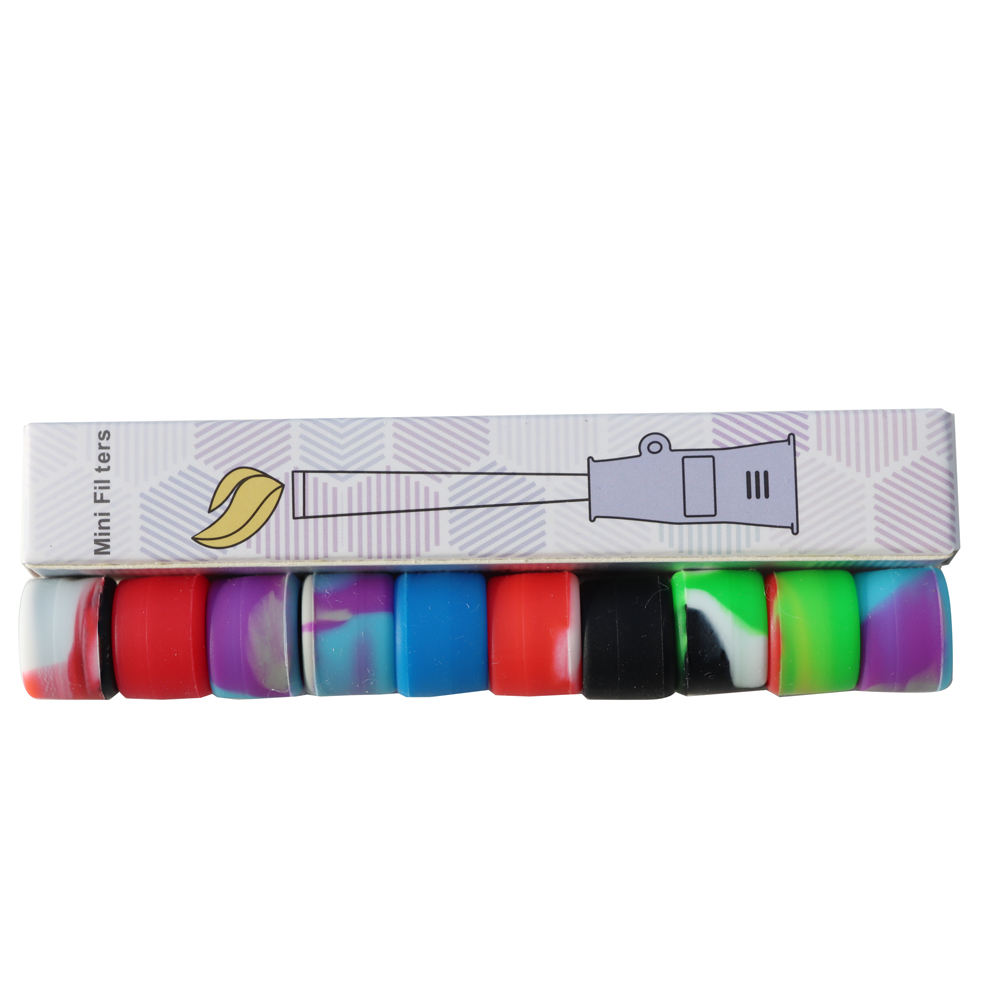 Cigarette activated carbon filter nozzle with anti scald silicone tobacco nozzle odorless silicone nozzle high temperature resistant smoking nozzle fi