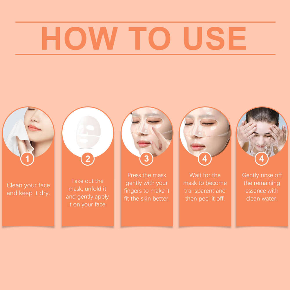 Hoygi Collagen Box Nourishing Hydrating Delicate Bright Skin Elastic and Moisturizing Mask