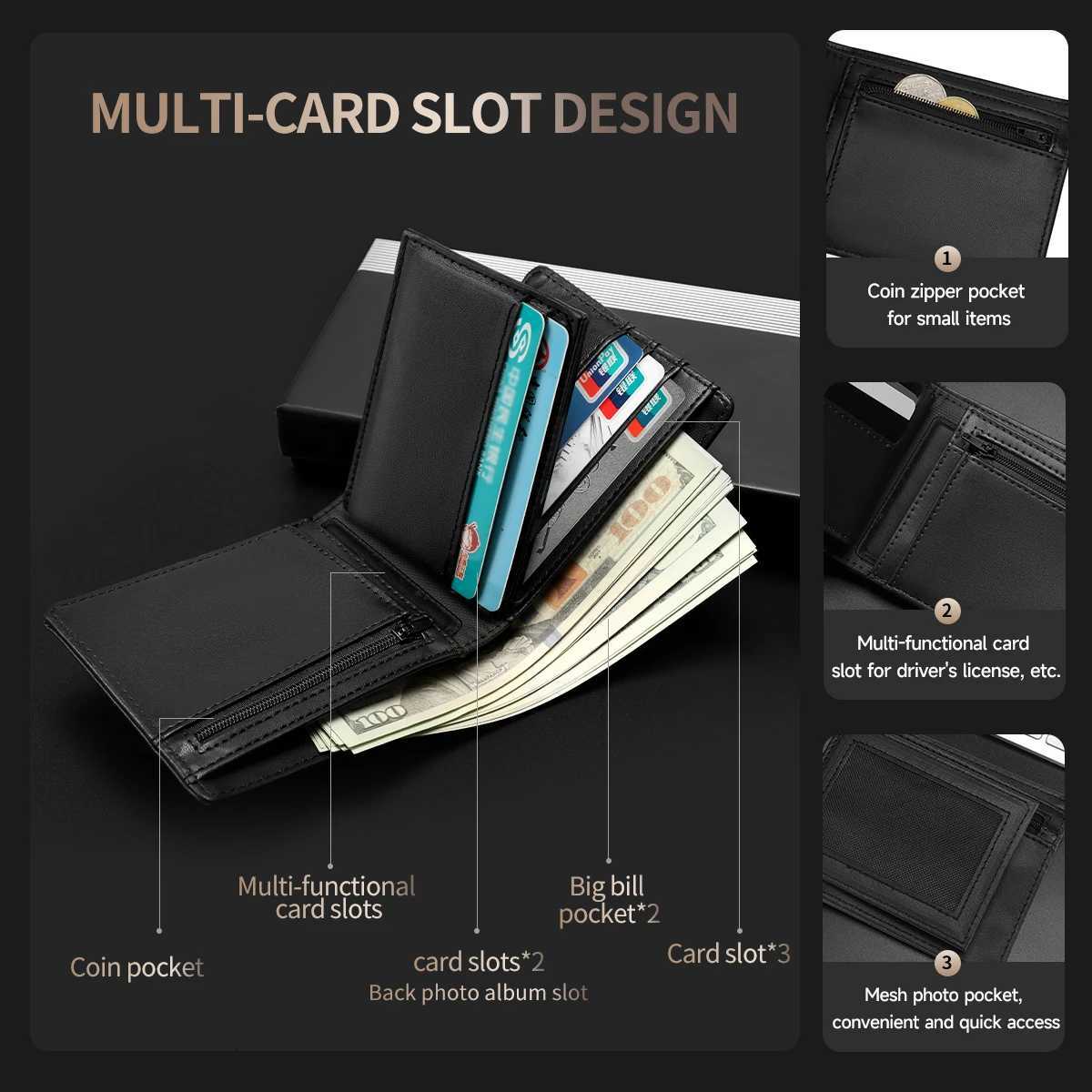 Tigernu Wallets For ManSoft PU Card Wallet RFID Coin Purse Light Card Holder As Gifts Mens Wallets Waterproof Card Bags MiniT251119