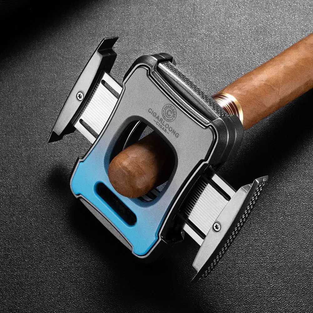 Cigar Cutter Flexible Sharp Stainless Steel Blades Gift Box Cigar Scissors Portable Multifunctional Colors CLE-23GS1C250419