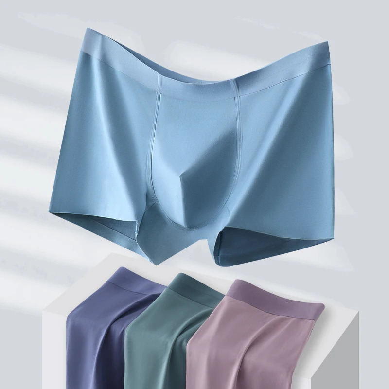Ice Silk Man Soft Underwear Crotch Bag Enhances Super Comfort Cotton Elasticity Avoid Scratches Eczema 250417