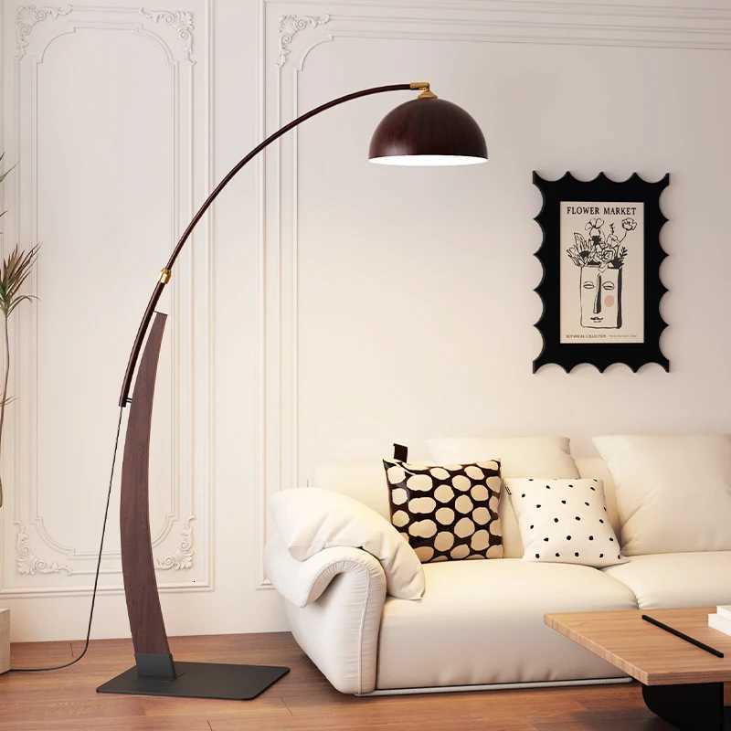 Living Room Floor Lamp Sofa Vintage Bedroom Study High-End Feel Light Luxury Fishing Lamp Home Decoration Standing LED Lighting M251119