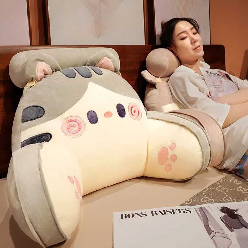 Bedhead Backrest Sofa Cushion Dormitory Reading Pregnant Woman Waist Protection Cartoon Pattern Chair CushionM251119