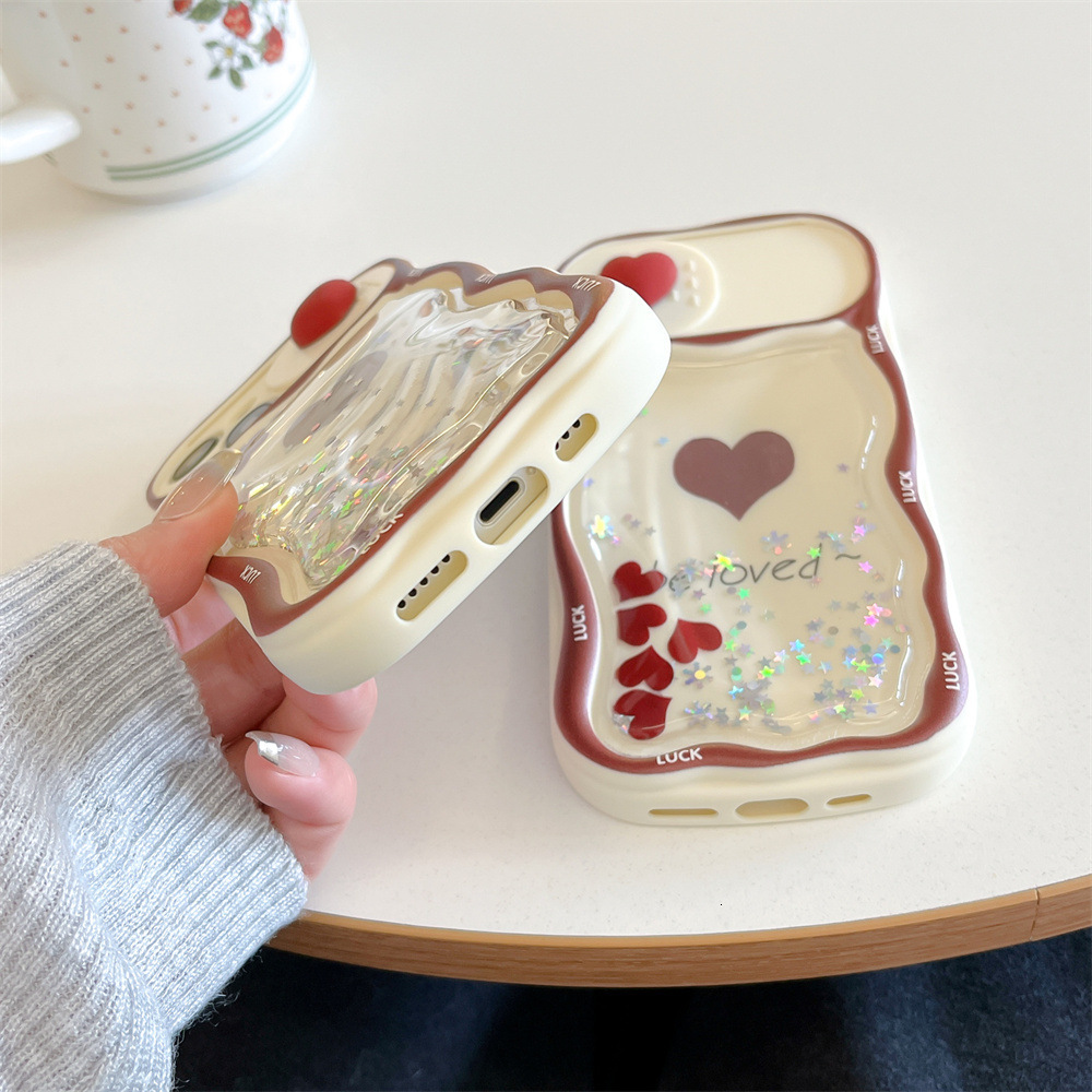 Quicksand Heart Bow Phone Case Compatible with iPhone 17/16/15 Pro Full Coverage Precision Hole Luxury Style iPhone 14/13