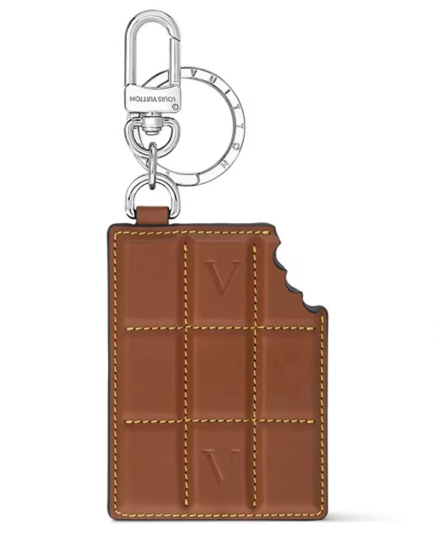 Sweet Brown 3D Chocolate Keychain Brand keyring Paris Designer Leather keychains Charm fashion bags Pendant Handbags Car Keys Luxury Accessories