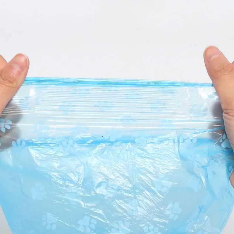 15 Bags Per Roll PE Dog Poop Bags Paw Print Pets Dogs Accessories for Dogs Cats Mascotas Products bolsas caca perro undefined C251119