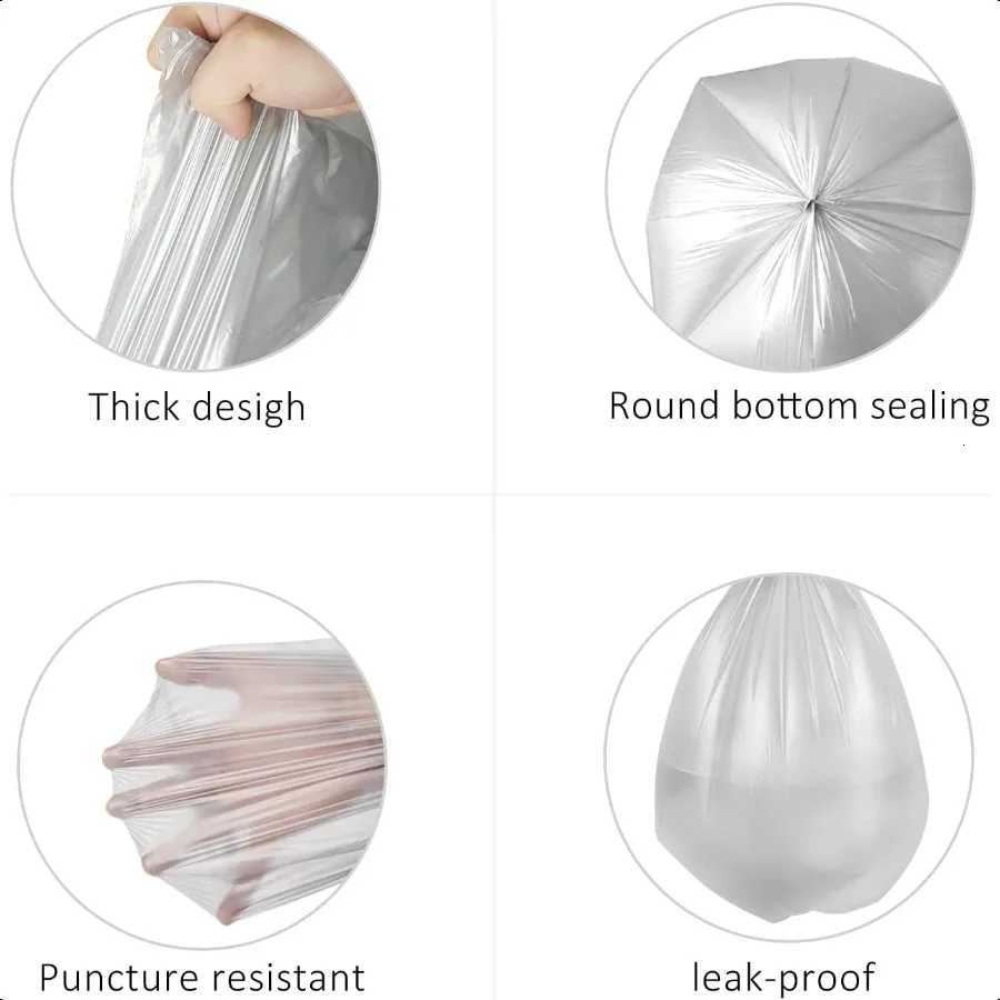 4 Gallon 330 Counts Strong Trash Bags Garbage Bags by Bathroom Trash Can Bin Liners Small Plastic Bags for home office kitchen C251119