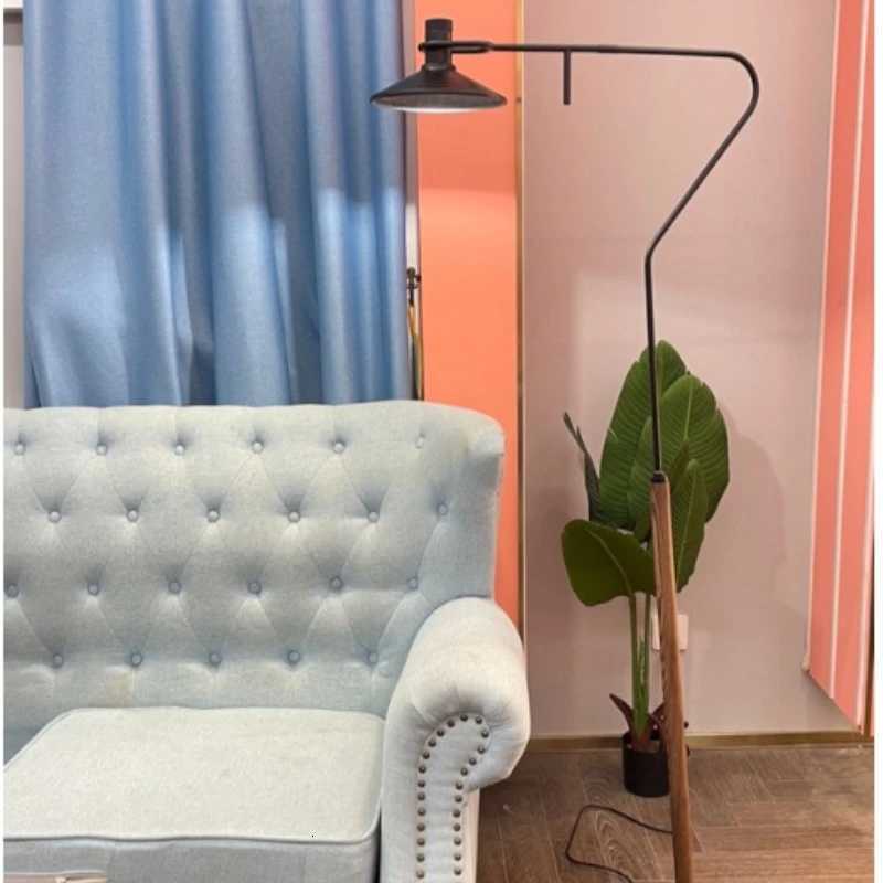 Wooden Rotate Floor Lamp Vertical Rustic Vintage Lighting Light Home Living Room 12W Nightlight Home Decoration Supplies 220V M251119