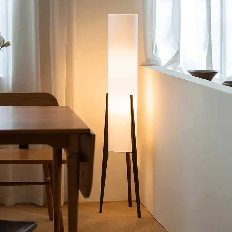 Zen Floor Lamp Japanes Style Light Fabric Shadelamp Minimalist Lamp for Living Room Tatami Wood Chair Lamp Bedroom Sofa Light M251119