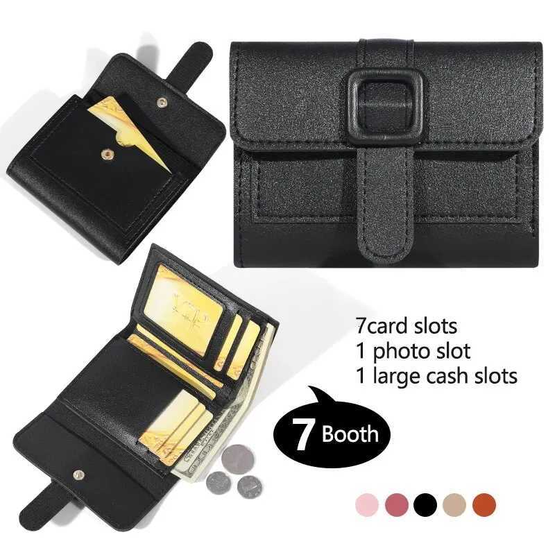 Women Short Wallet Small Fashion Luxury Brand Leather Purse Ladies Card Bag For Women Clutch Female Purse Money Clip Wallet 2024T251119