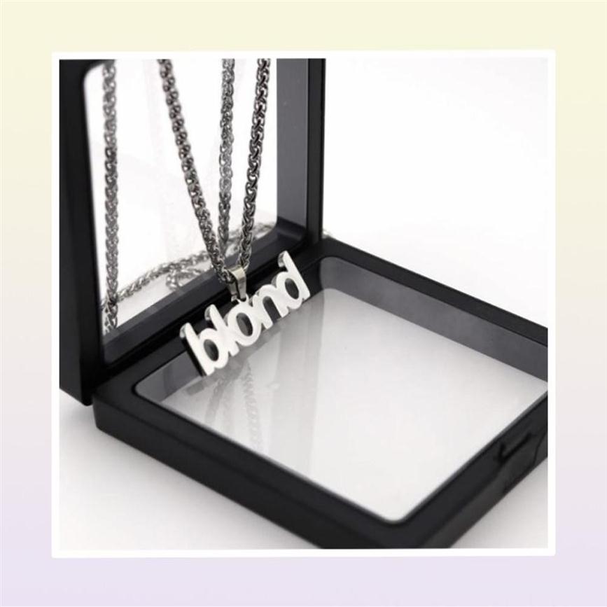 Frank ocean blond fashion brand men and women pendant necklace hiphop personality couple street allmatch jewelry33682788705650316G