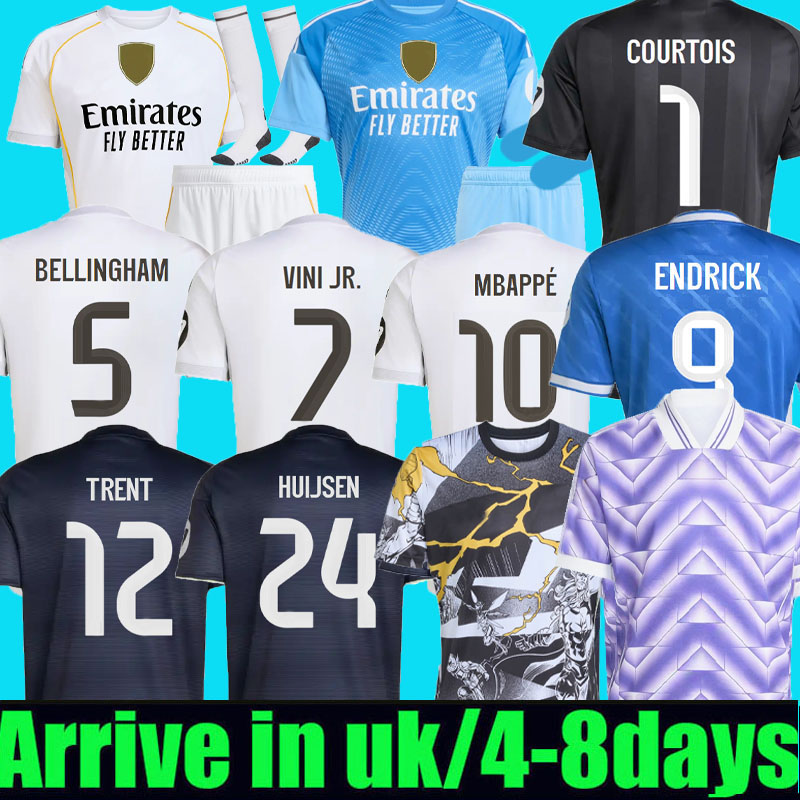 3xl 4xl 25 26 MBAPPE 10 BELLINGHAM VINI JR soccer jerseys real valverde TRENT GONZALO 2025 2026 football shirt A.CARRERAS Camisetas MaDrIdS men kids ENDRICK HUIJSEN