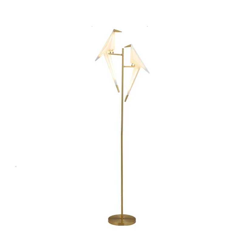 Nordic Minimalist Creativity Paper Crane The Bird Led Floor Lamp Living Room Bedroom Home Decor Sofa Corner Standing Table Light M251119