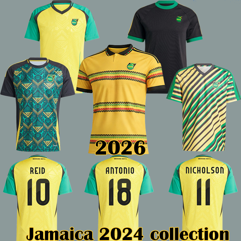 Jamaica 2026 soccer jerseys 25 26 national football team 2024 collection T-Shirt Bailey ANTONIO Nicholson away training shirt Jamaica 2024 Retro Kit 12