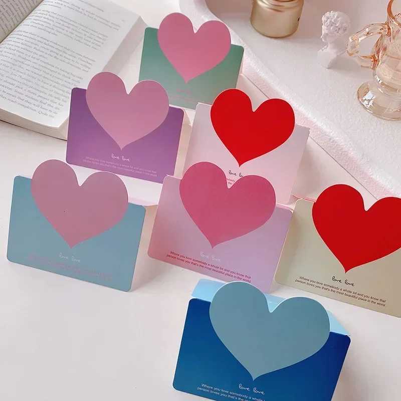40Pcs Romantic LOVE Heart Postcard Greeting Card Valentines Day Gift Card Wedding Invitations Card Thank You Message Cards G251119