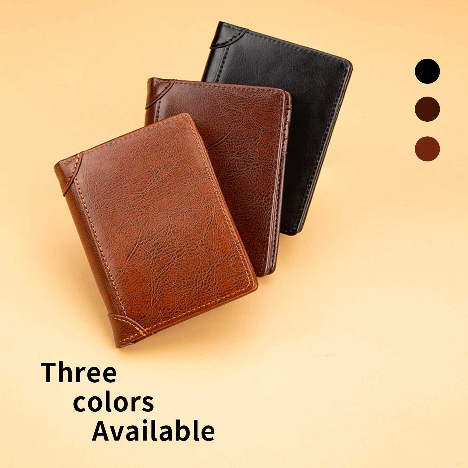 Classic Style Wallet PU Mens Wallet Short Mens Wallet Mens Fashion High QualityT251119
