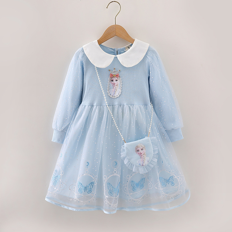 Disney girl designer clothing princess dress birthday outfit dress beach dress baby outfit children's dress Elsa princess dress girl's dress