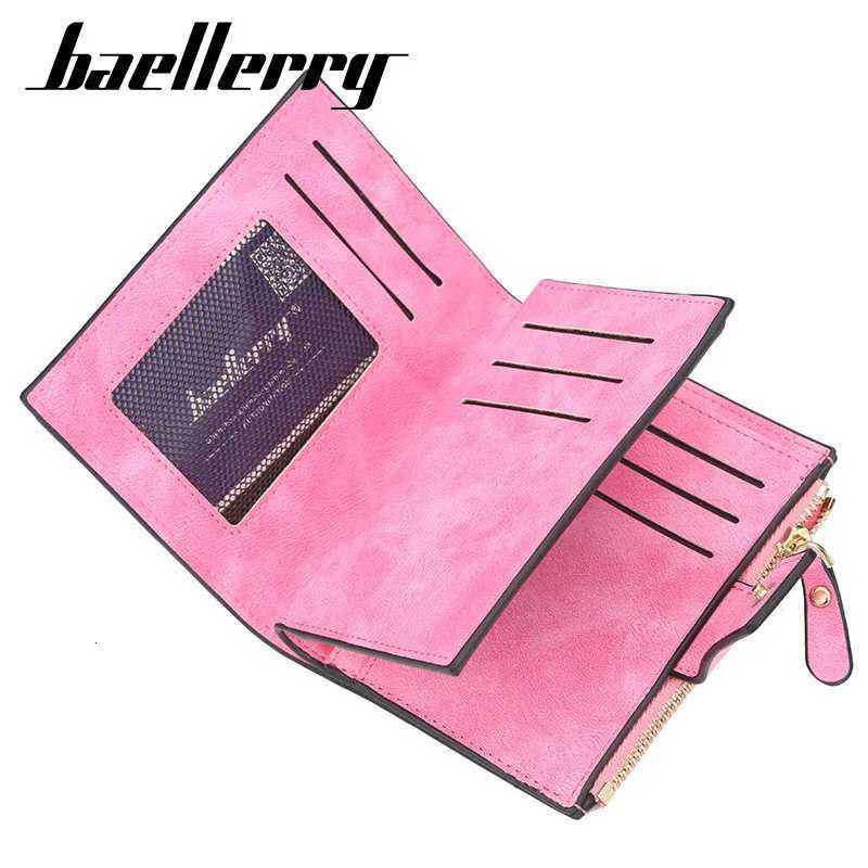 New Short Womens Wallet Card Holder with Zipper Coin Pocket Female Purse Photo Holder Simple Design for GirlsT251119