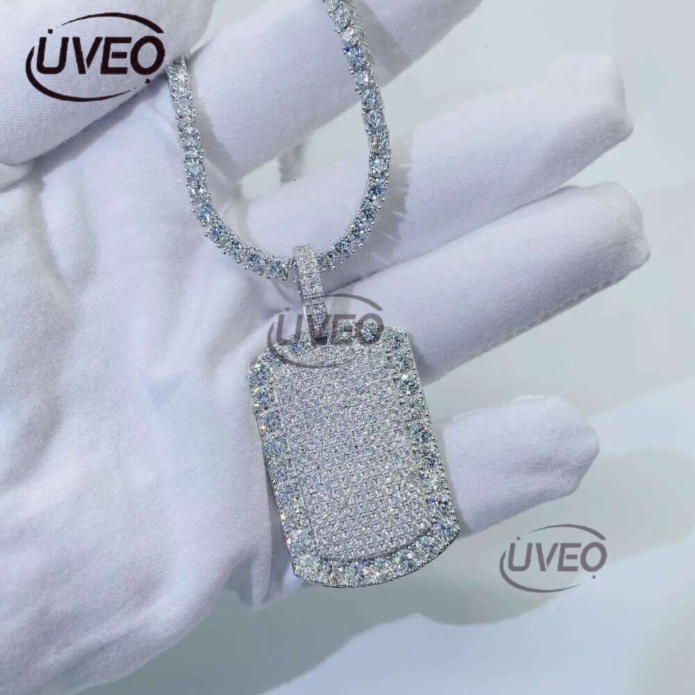 Moissanite Jewelry Hip Hop Iced Out Dog Custom Necklace Pendant Pass Tester