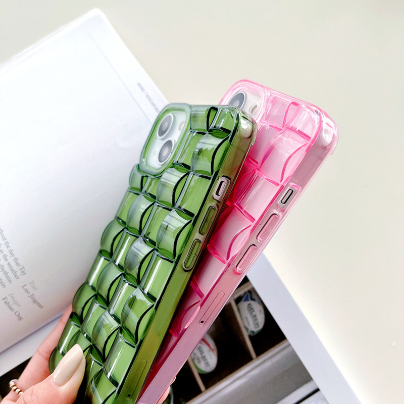 Transparent Woven Pattern Phone Case Suitable for iPhone 17/16 Pro Max Soft Simple Solid Color Protective Case iPhone 15 Pro