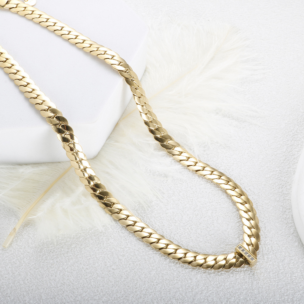 4mm-9mm Stainless Steel Snake Chain Necklace Bracelet 18K Real Gold Plated Jewelry