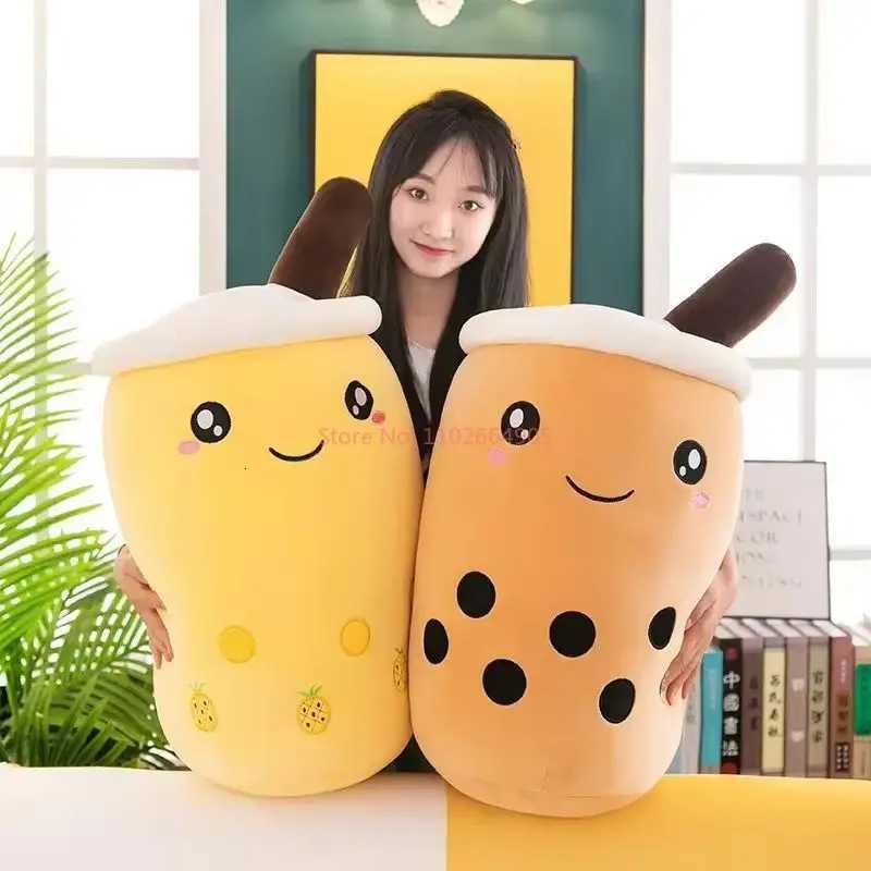22-70cm Giant Size Bubble Tea Plushies Squishy Milk Tea Boba Peluche Ice Cream Fruits Juice Drink Bottle Prop Decor GiftM251119