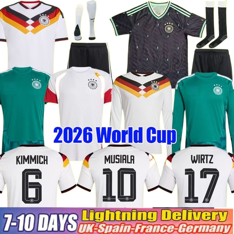 Germany Jersey 2026 World Cup 125TH Musiala Wirtz Havertz Kimmich Soccer Jerseys Deutschland Trikot KROOS Tah RUDIGER Raum MULLER 26 27 Football Shirt Kid Kits