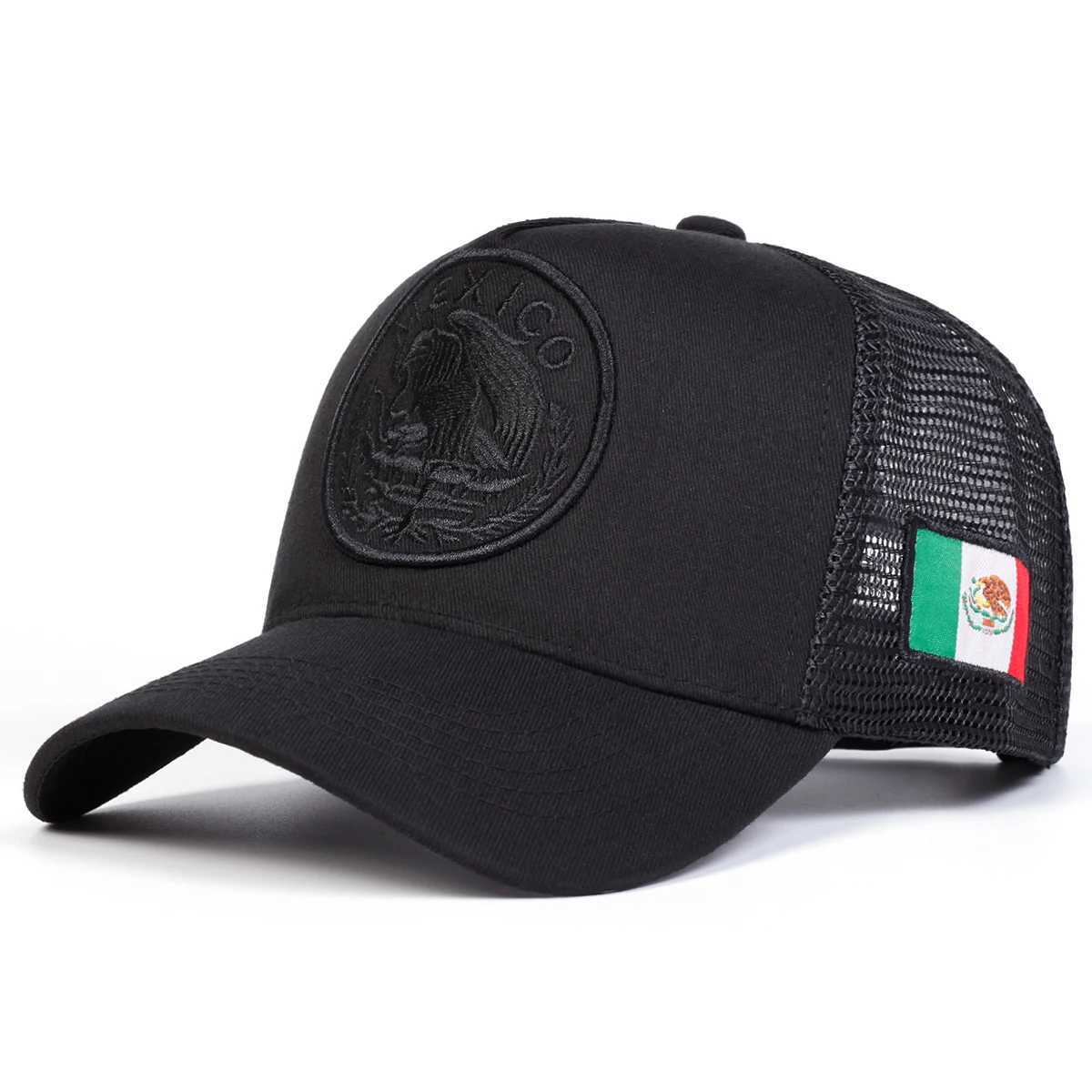 Neutral Mexican flag embroidered baseball net hat spring and summer outdoor adjustable casual hat dad hat sun protection hat Y250418
