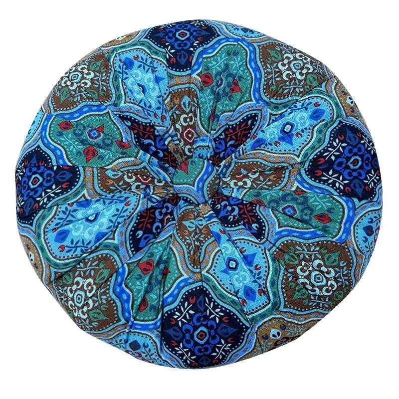 1pcs Round Pumpkin Cushion Creative Geometry Print Sofa s Home Decor Seat Cushions High Quality Moroccan CushionM251119