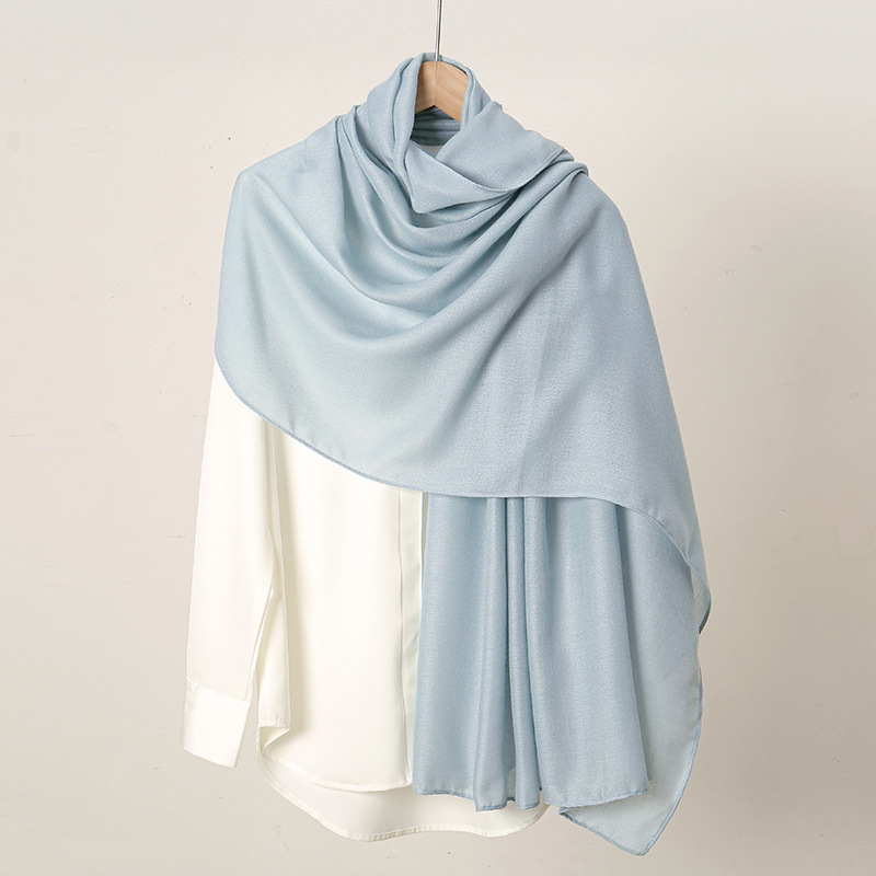 K446 2024 new hot sale retro solid color cotton and linen scarf thin sunscreen shawl headband decoration versatile women autumn