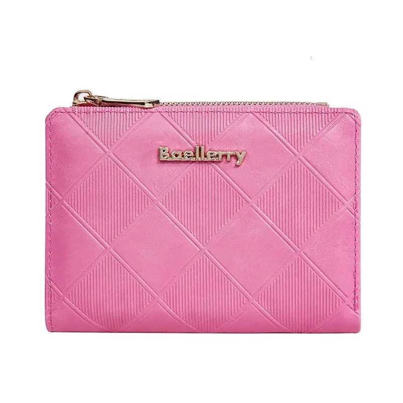 2025 New Coin Wallet Card Bag PU Leather Multi Objects Pocket Fashion Pattern Korean Minimalist Wallets Short Small Zipper PurseT251119