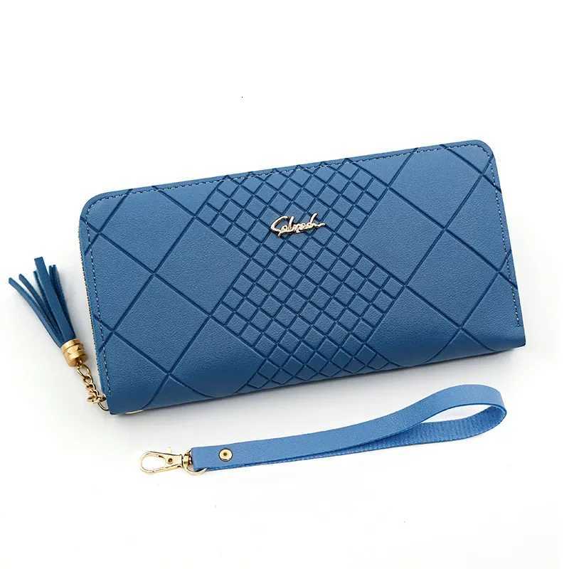 Zipper Money Coin Purse Women Card Holder Long PU Leather Clutch Wallet Large Capacity Lady Wristlet Phone HandBags Money PocketT251119