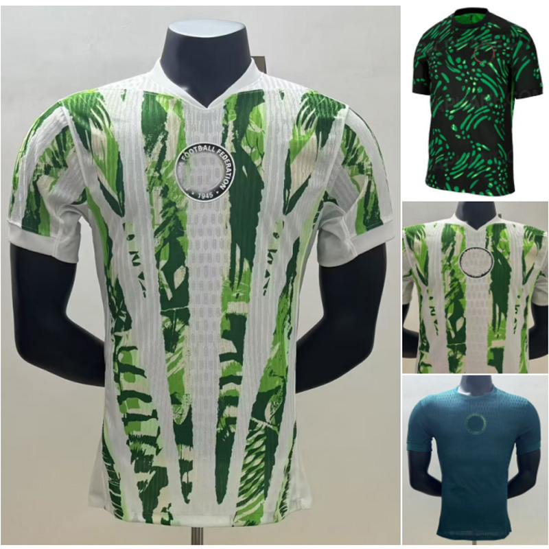 2025 fans player OKOCHA Nigerias Soccer jerseys 25 26 OSIMHEN IGHALO MUSA IHEANACHO Football shirts Nigerian away green maillot de futol men kids uniforms S-4XL