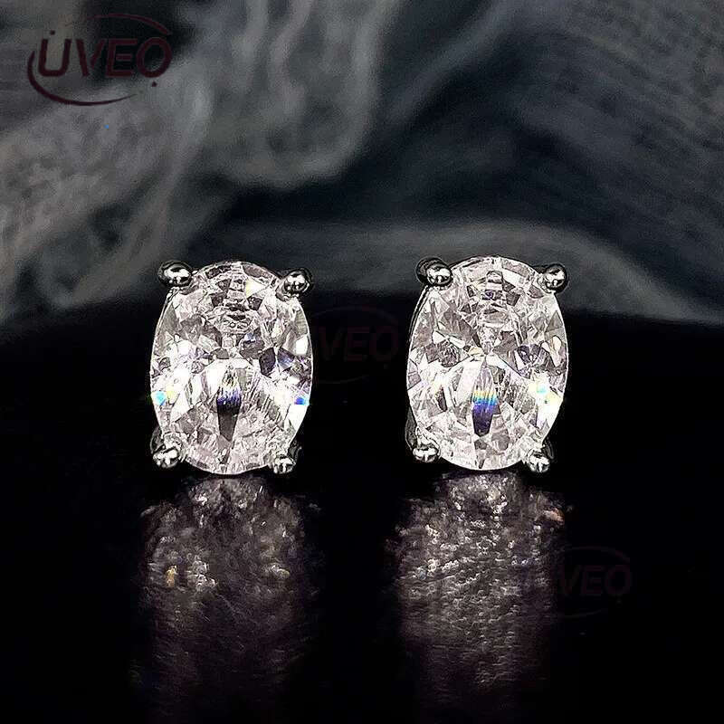 Egg Cubic Zircon Sutd Earrings Charm Sier Gold Designer Crystal Dia Love Heart Water Drop Earring Dangle for Woman Fashion Jewelry