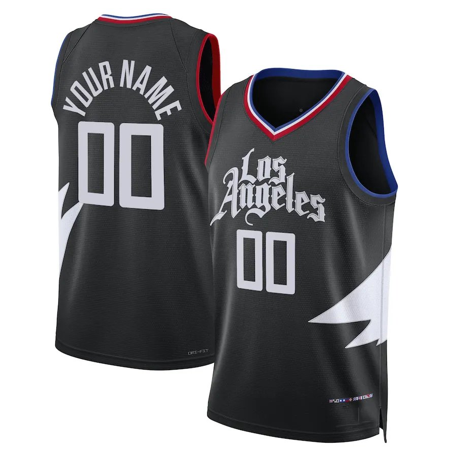 2 Leonard 2025 Basketball Jersey Zubac Harden Powell Coffey Custom Jerseys Sweatshirt - Embroidered