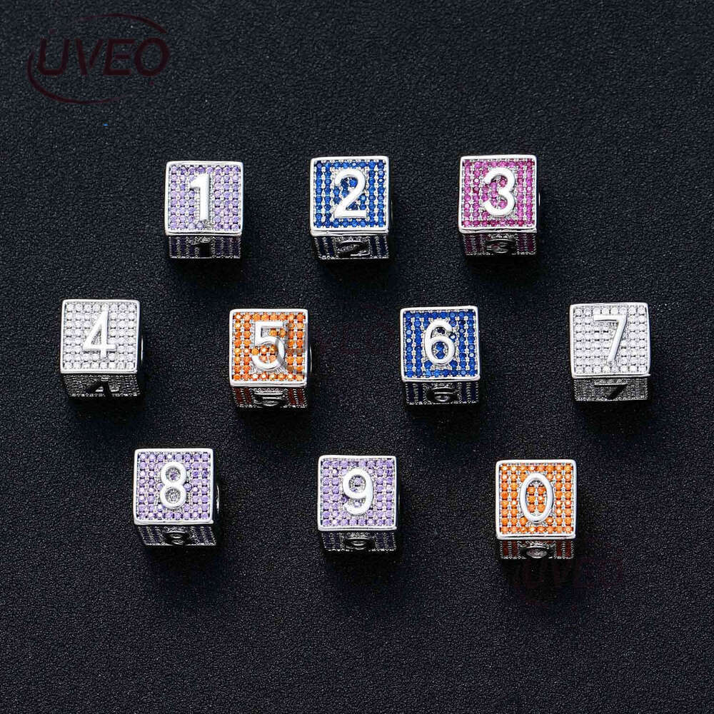Dice Block 26 English letter pendant with square all ice out VVS Moissanite free combo Hip Hop men women Free delivery