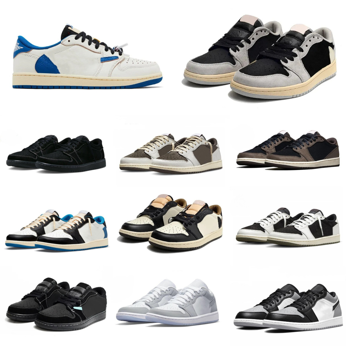 J1 1 Military Blue TS Low Sports Basketball Shoes Trainers Jump Mans Women Reverse Fragments 1S Mocha UNC Jack Dark Canary RetroeS Medium Olive White Brown Sneakers S8