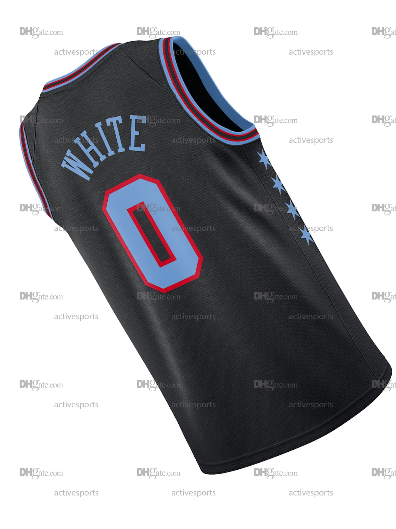 Mens Womens Youth 0 White Basketball Jersey Giddey Collins Huerter Okoro Vucevic Stitched Name number