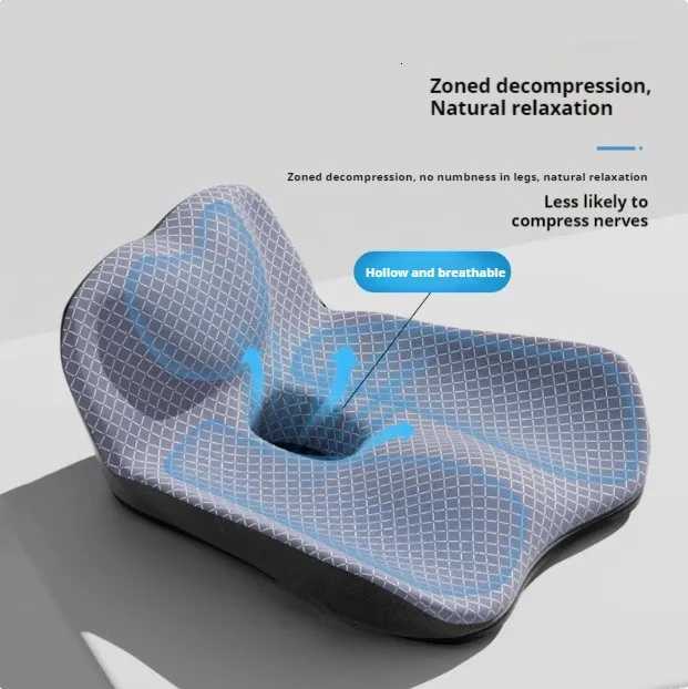 Coccyx Memory Foam Chair Orthopedic Office Seat Pad Hemorrhoid Treat Car Seat Big Cushion Pain Tailbone M251119